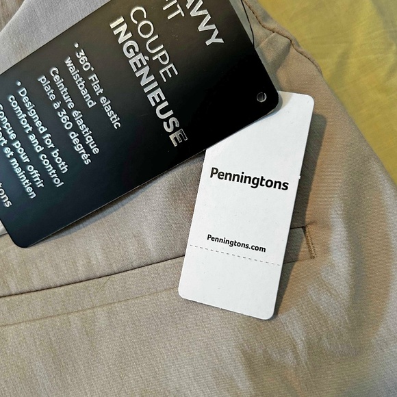 NEW PHOTOS! CAPRIS, SAVVY FIT TWILL, LINEN COLOUR, SIZE 26, RAYON/SPANDEX, FAKE - Picture 3 of 16